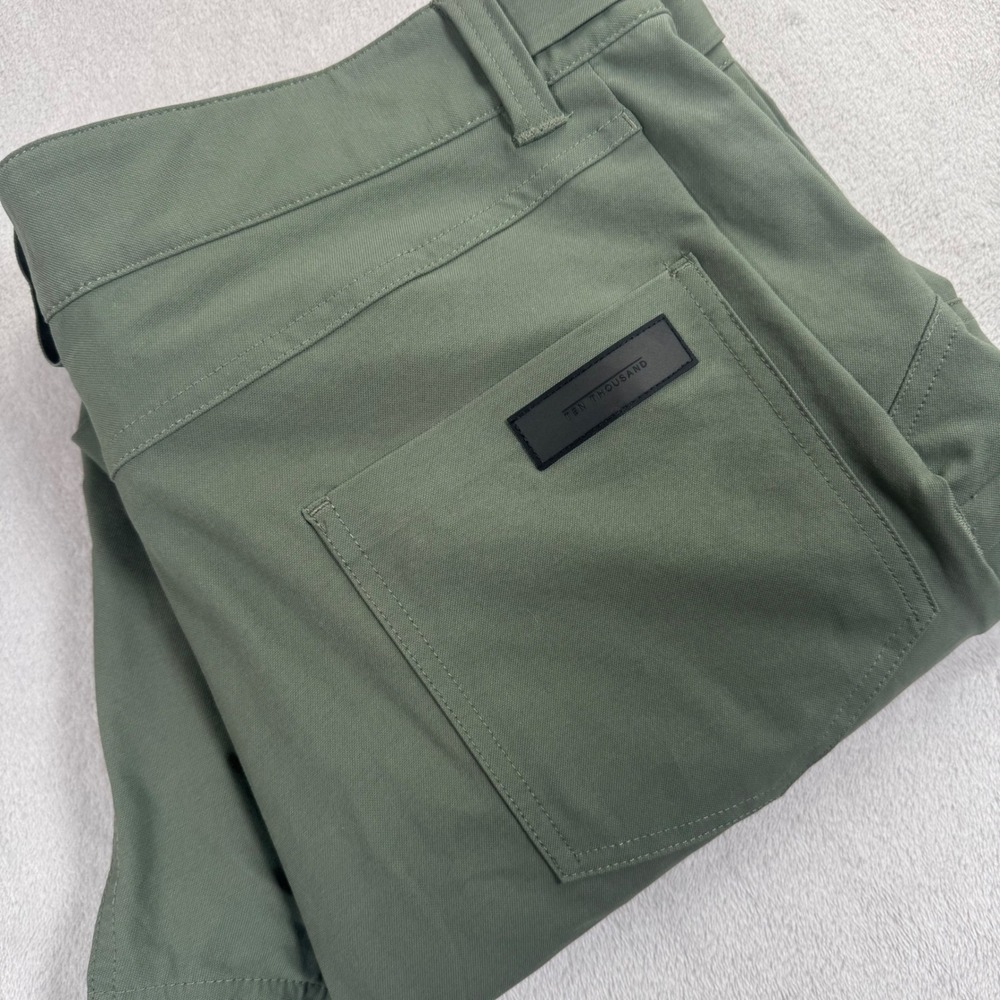 Ten Thousand Tactical Utility Pants Men 36x31 Green Cotton Nylon Stretch TTKB005